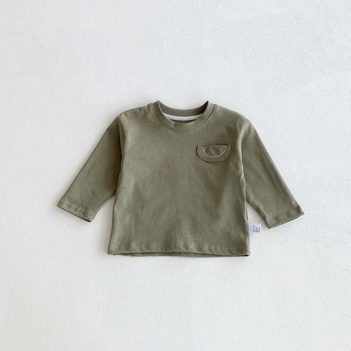 【73-100cm】パステルカラーポケット付きＴシャツ