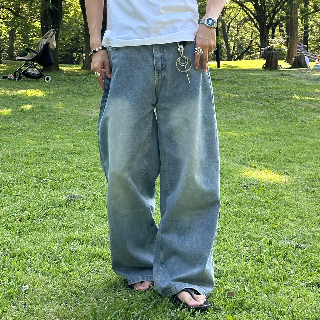 ウォッシュライトデニムパンツ