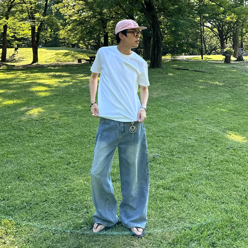 ウォッシュライトデニムパンツ