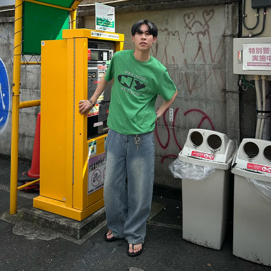 ウォッシュライトデニムパンツ