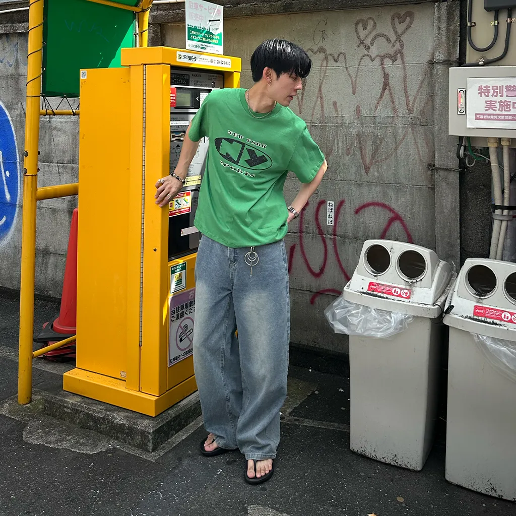 ウォッシュライトデニムパンツ
