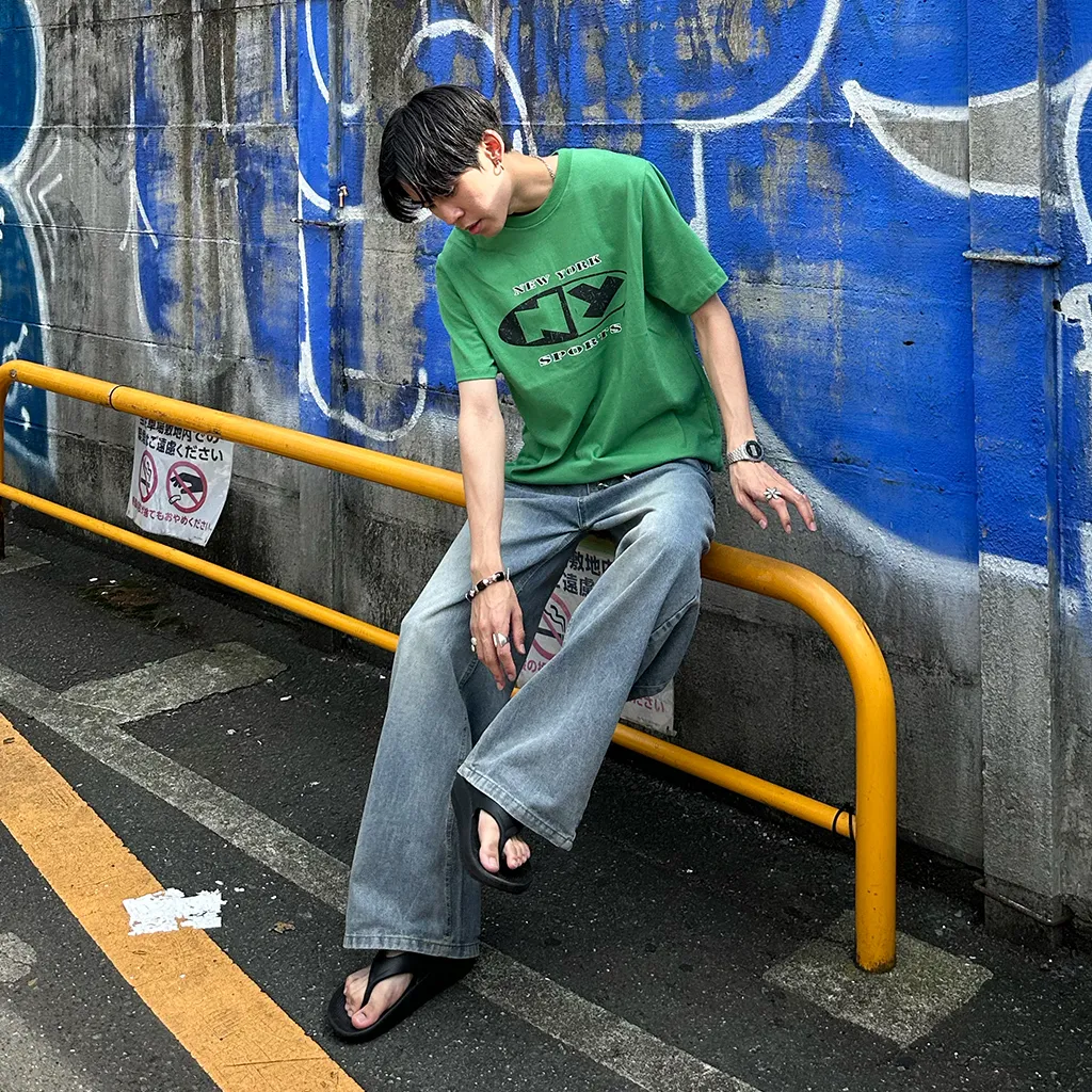 ウォッシュライトデニムパンツ