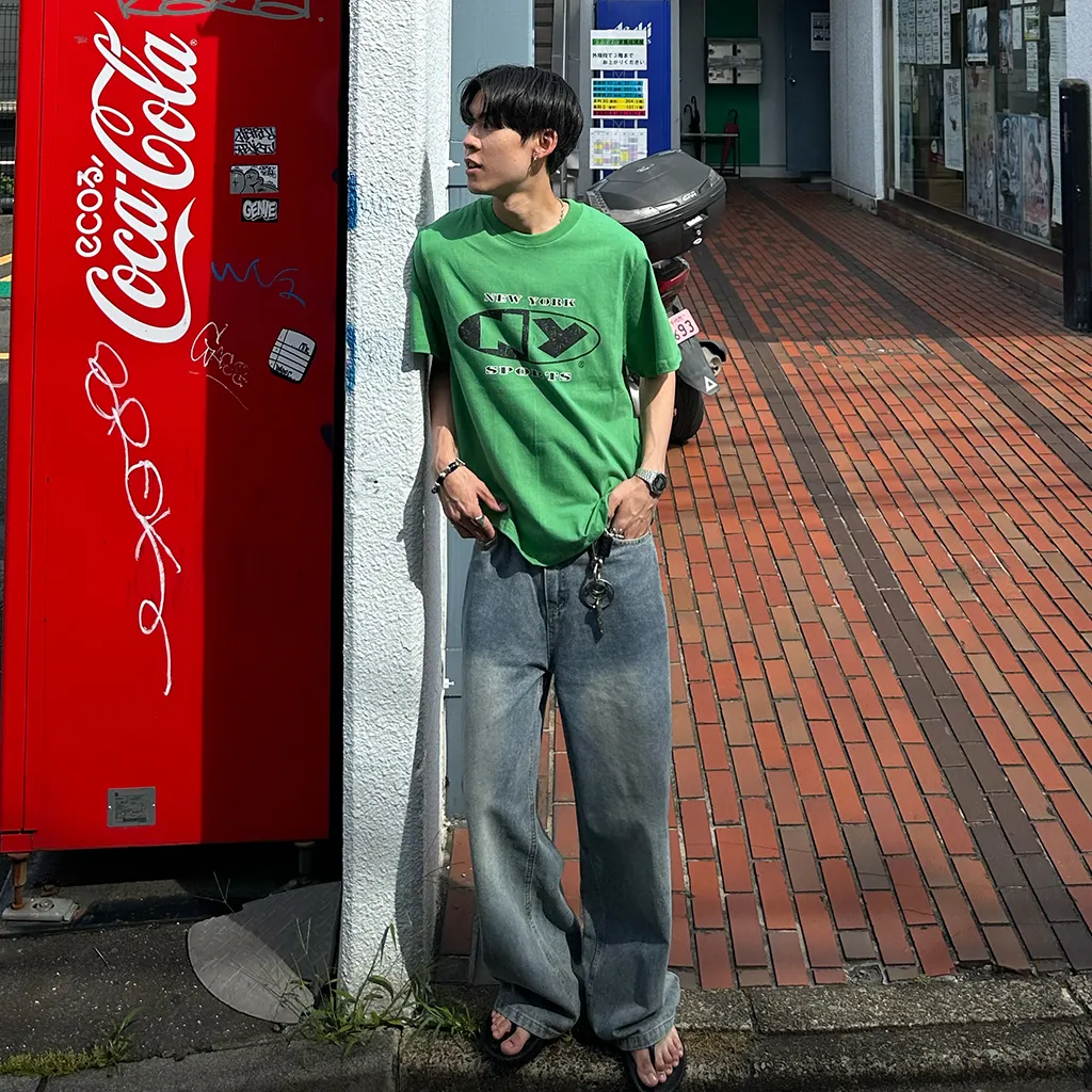 ウォッシュライトデニムパンツ