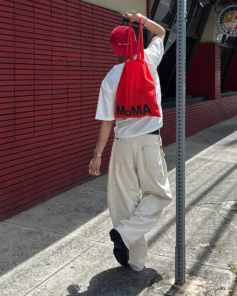 ユニセックスコットンワイドパンツ