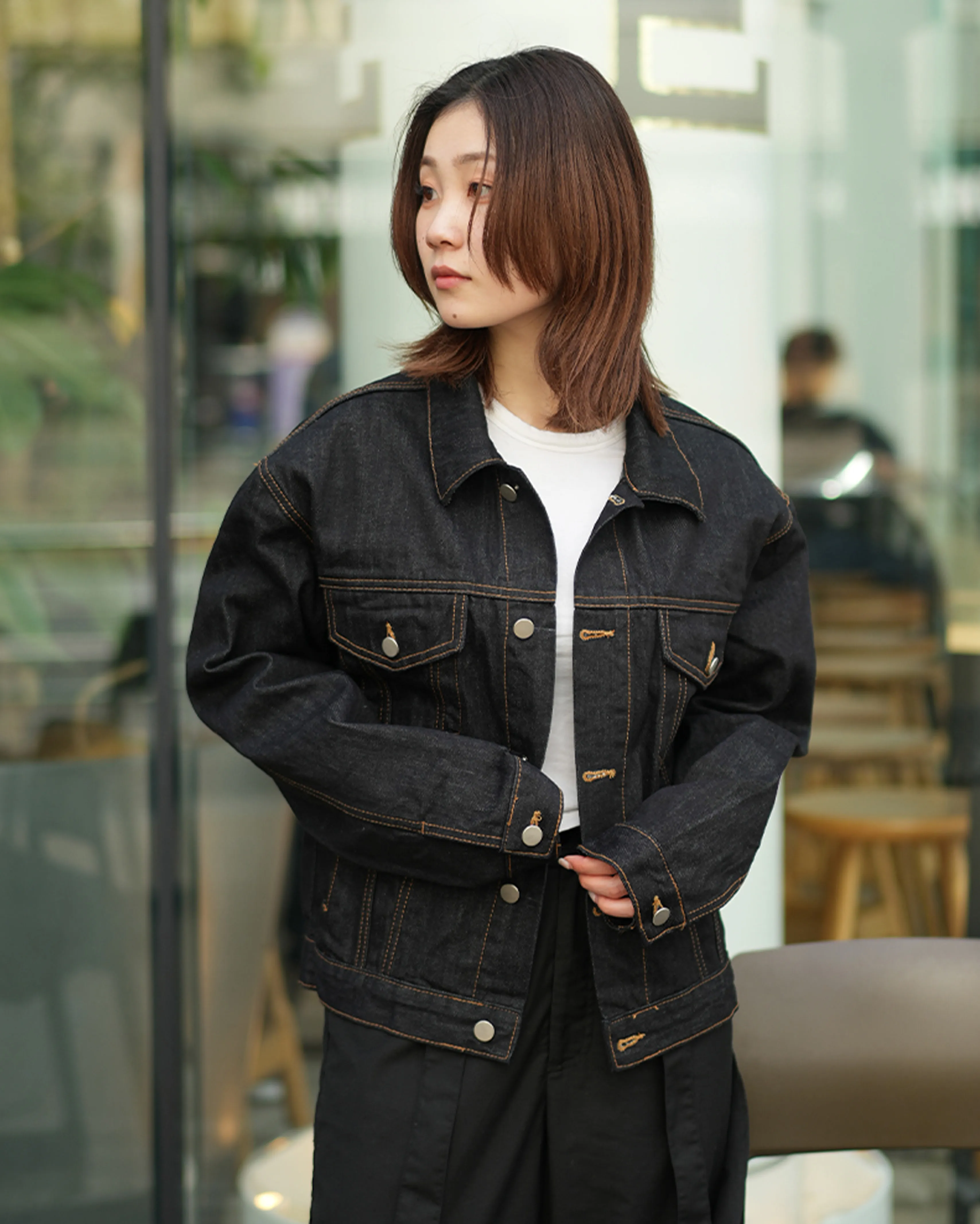 秋入荷インディゴデニムジャケット