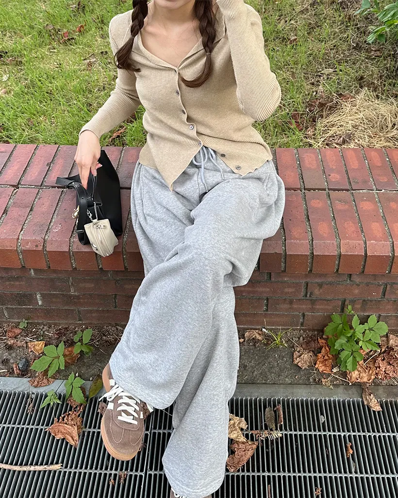 サイドインタックワイドスウェットパンツ