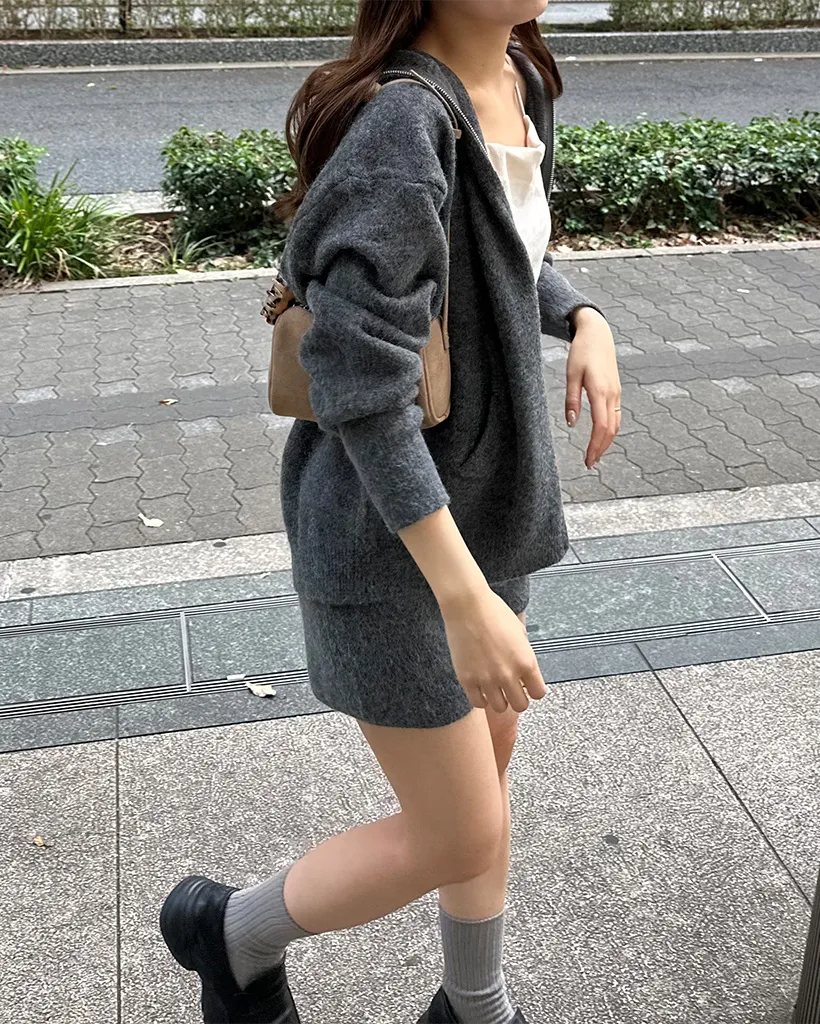ダブルジップパーカー＆ショートパンツセット
