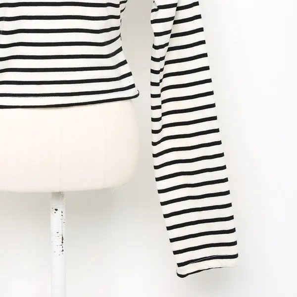 ボートネックロングスリーブTシャツ