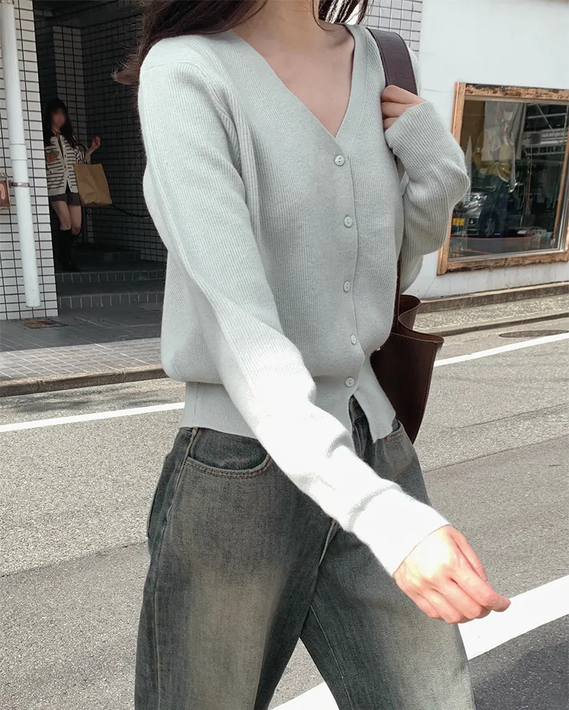 洗えるふわふわニットカーディガン