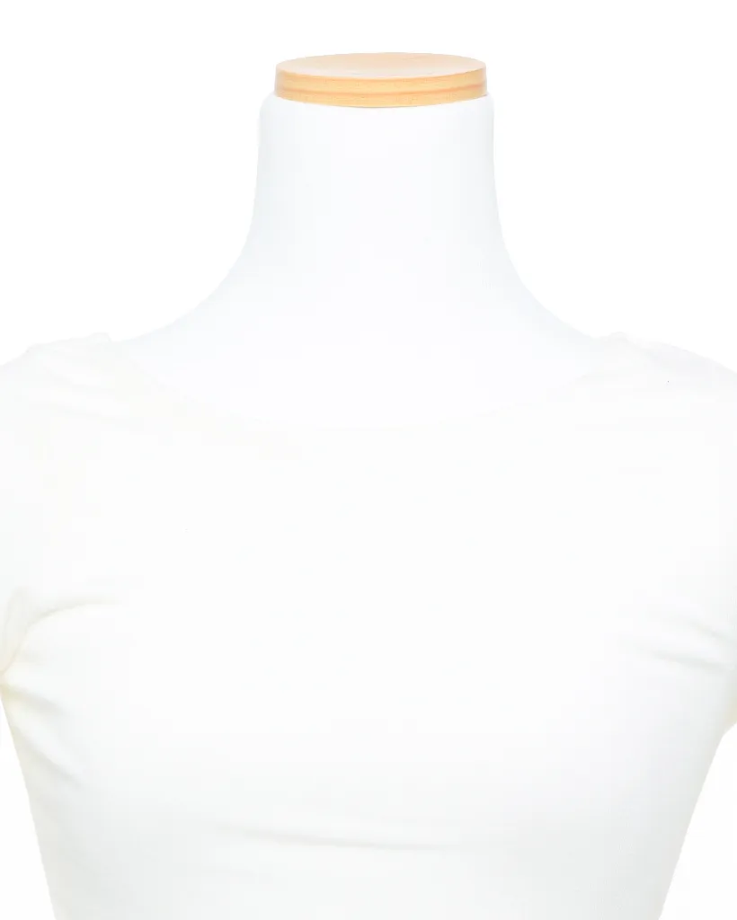サイドドレープロングTシャツ