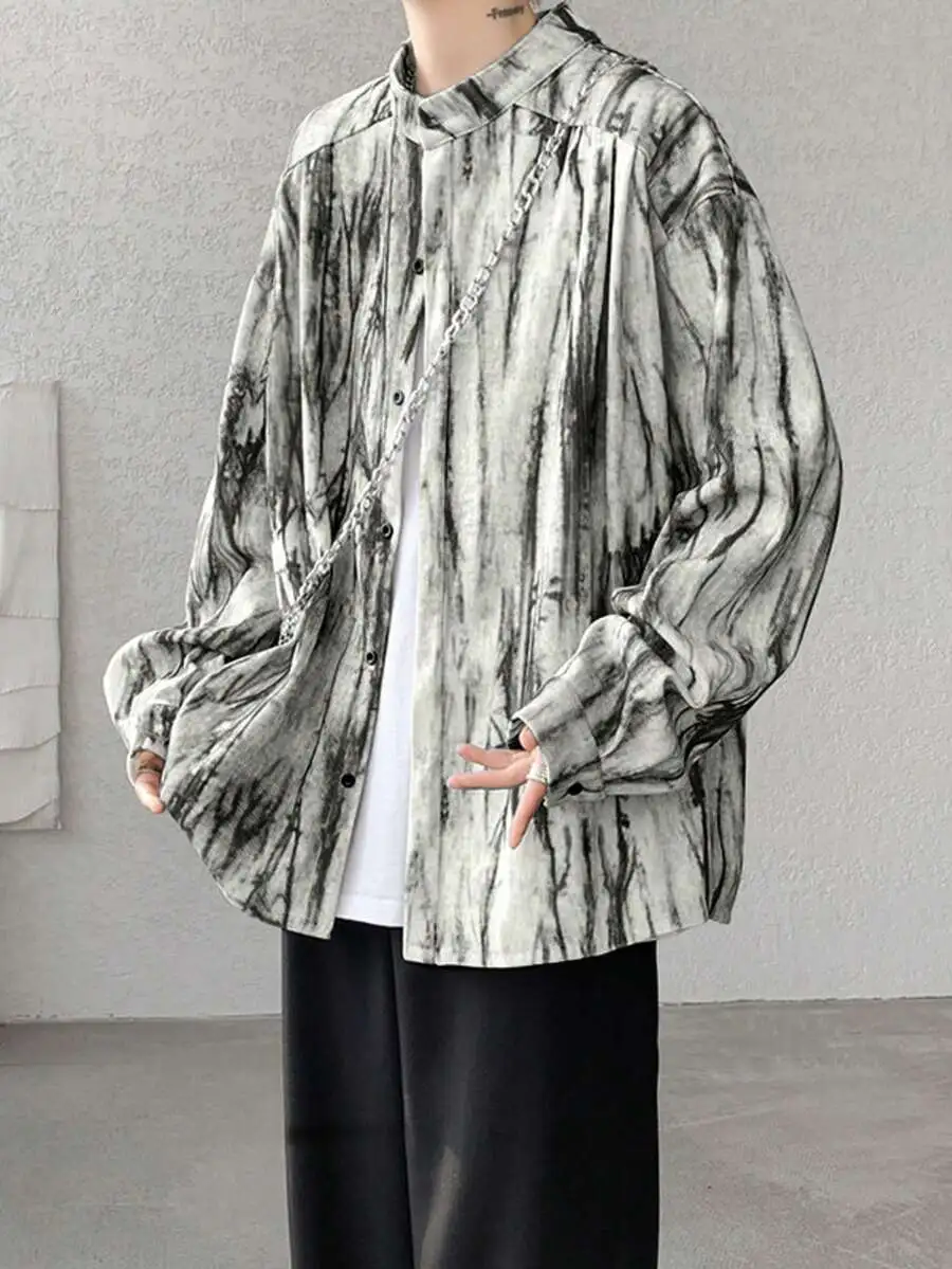 長袖 カジュアル ゆったり ファッション オシャレ メンズ シャツ
