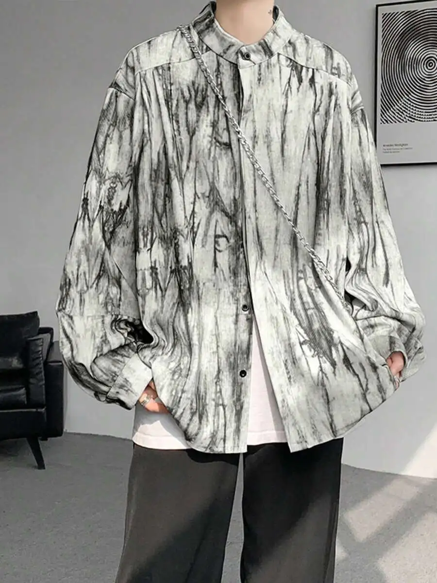 長袖 カジュアル ゆったり ファッション オシャレ メンズ シャツ