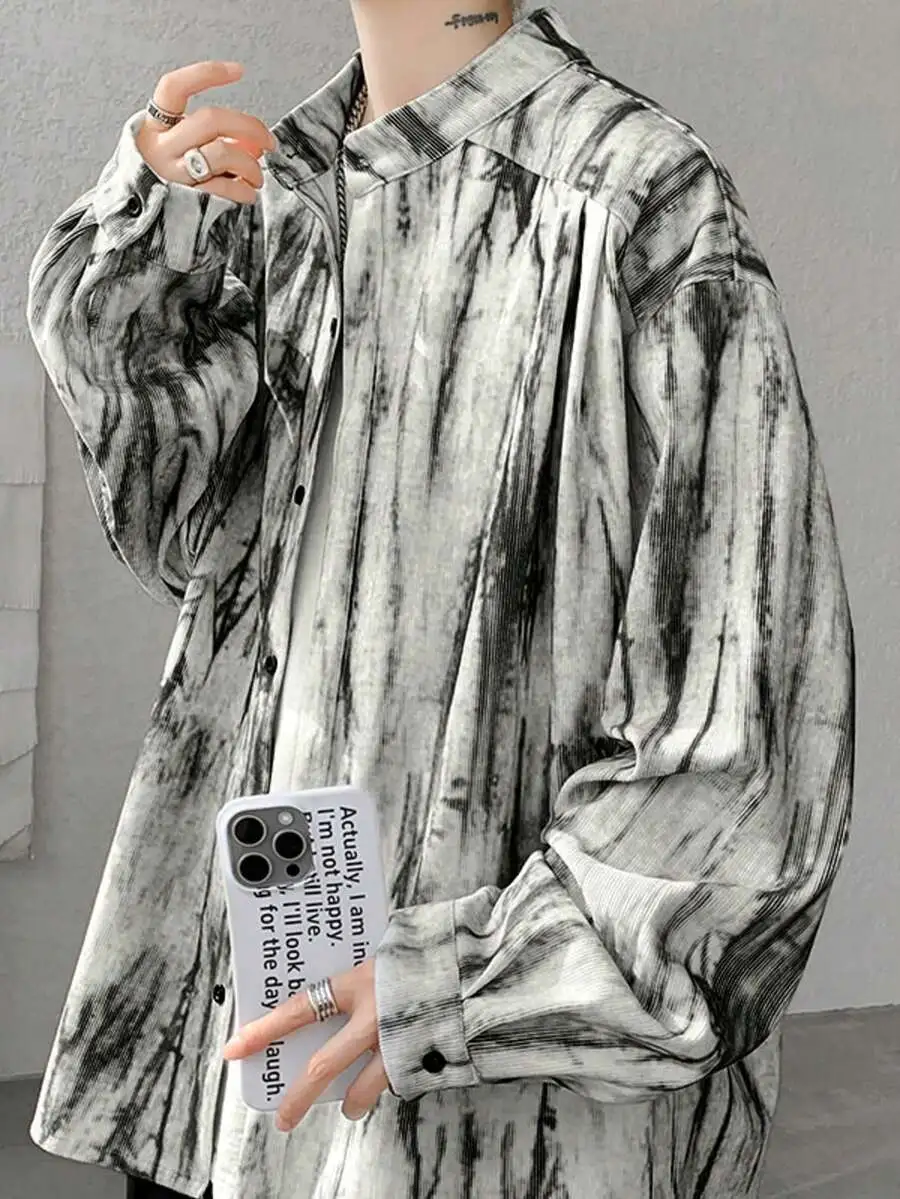 長袖 カジュアル ゆったり ファッション オシャレ メンズ シャツ
