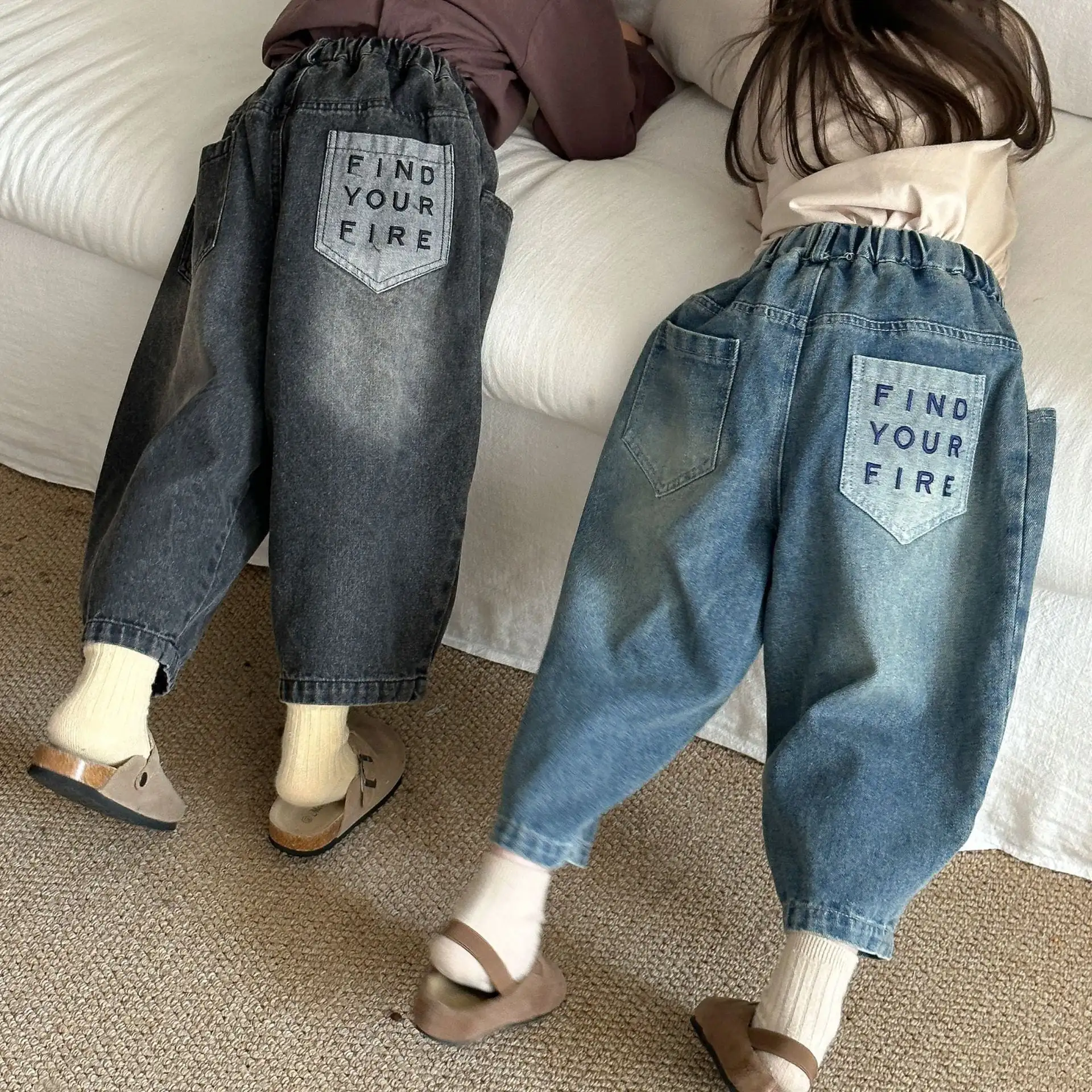 【80-150cm】デニムパンツ