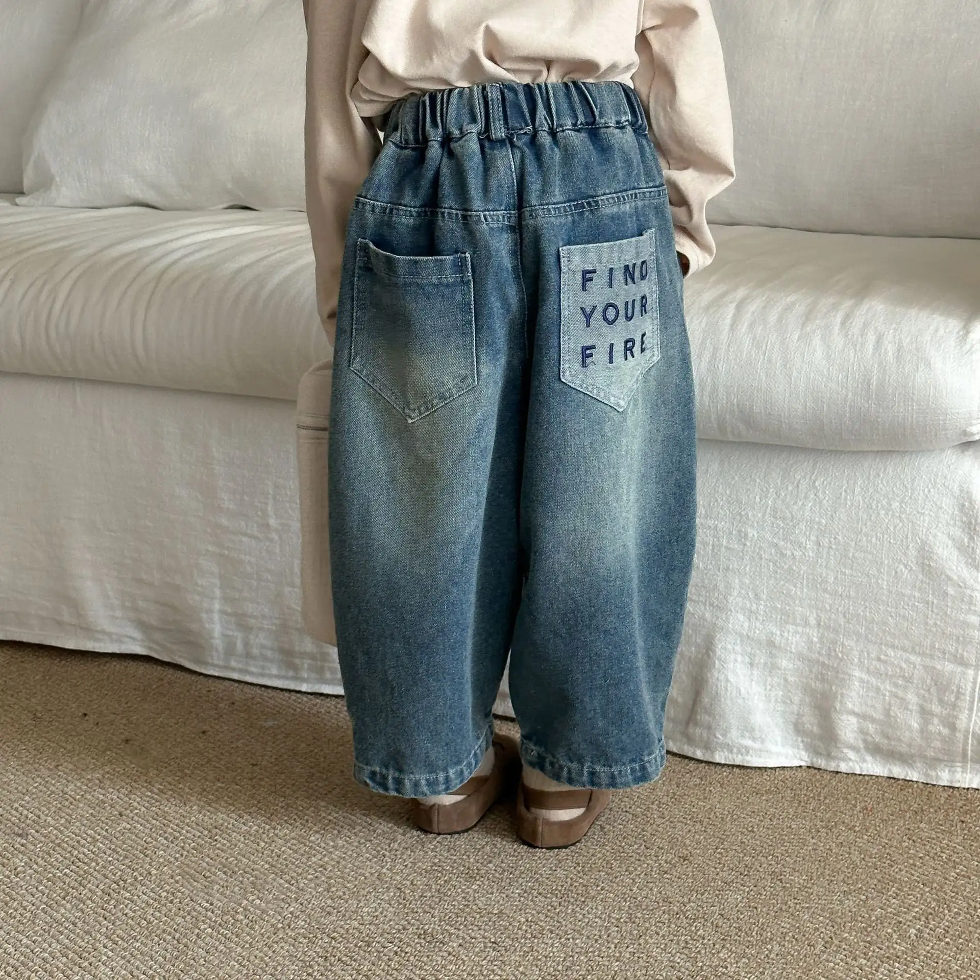 【80-150cm】デニムパンツ