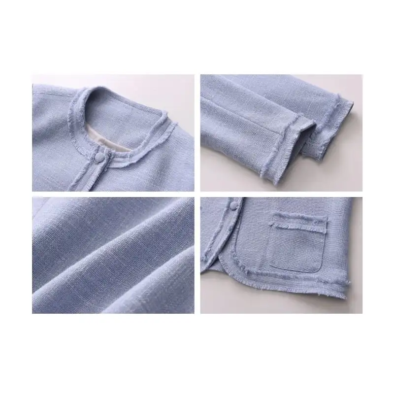 アウター ジャケット フリンジデザイン シングルブレスト 長袖