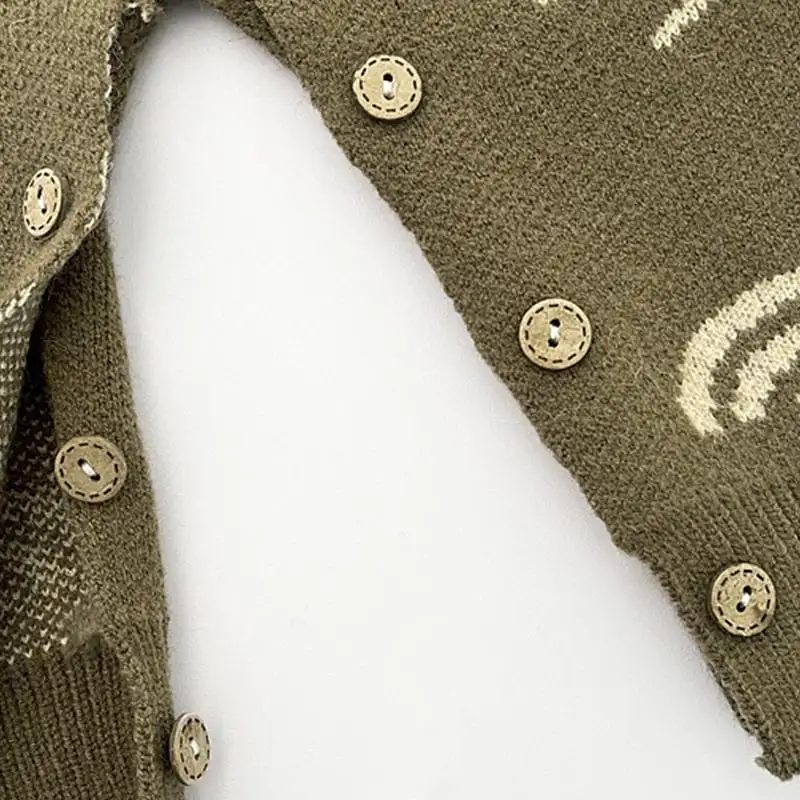 【66-100cm】月と太陽プリント ニット ロンパース