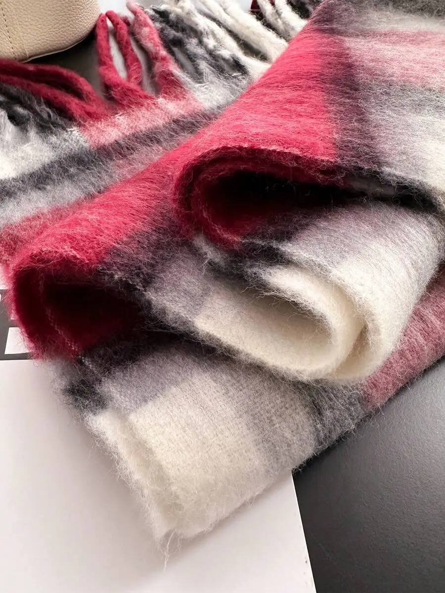 スカーフ レディース チェック柄 ショール 厚手 暖かい レディースファッション