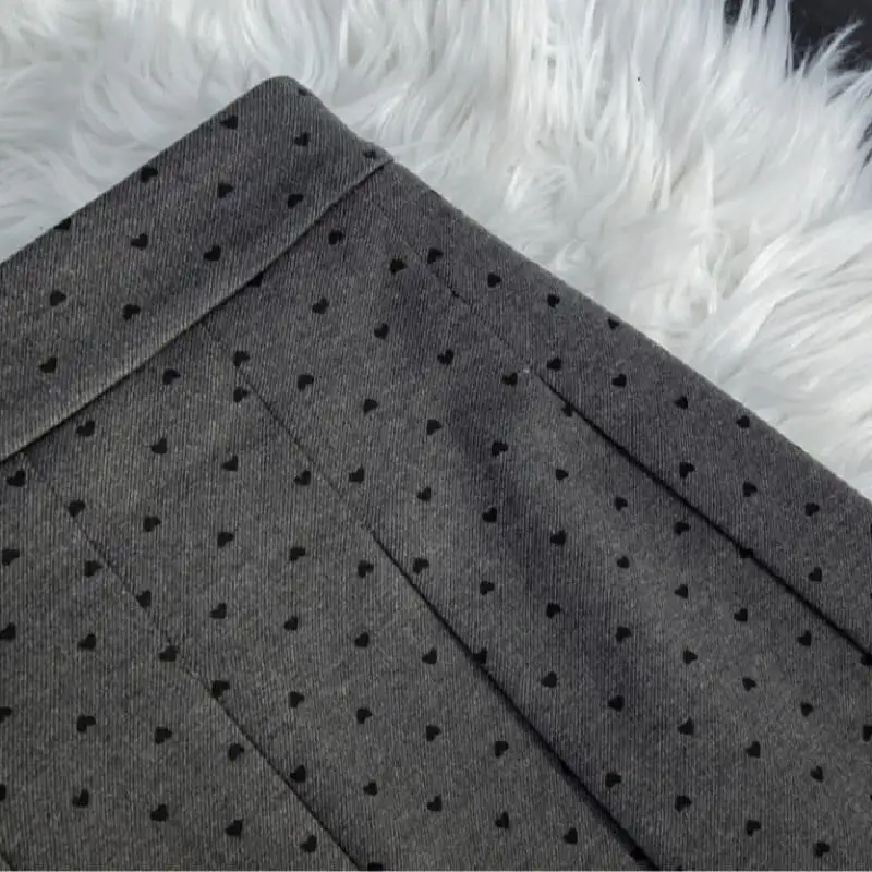 ボトムス スカート ハート柄 ハイウエスト グレー