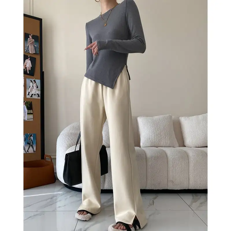 ボトムス フリースパンツ カジュアル 裏起毛 ベージュ ブラック