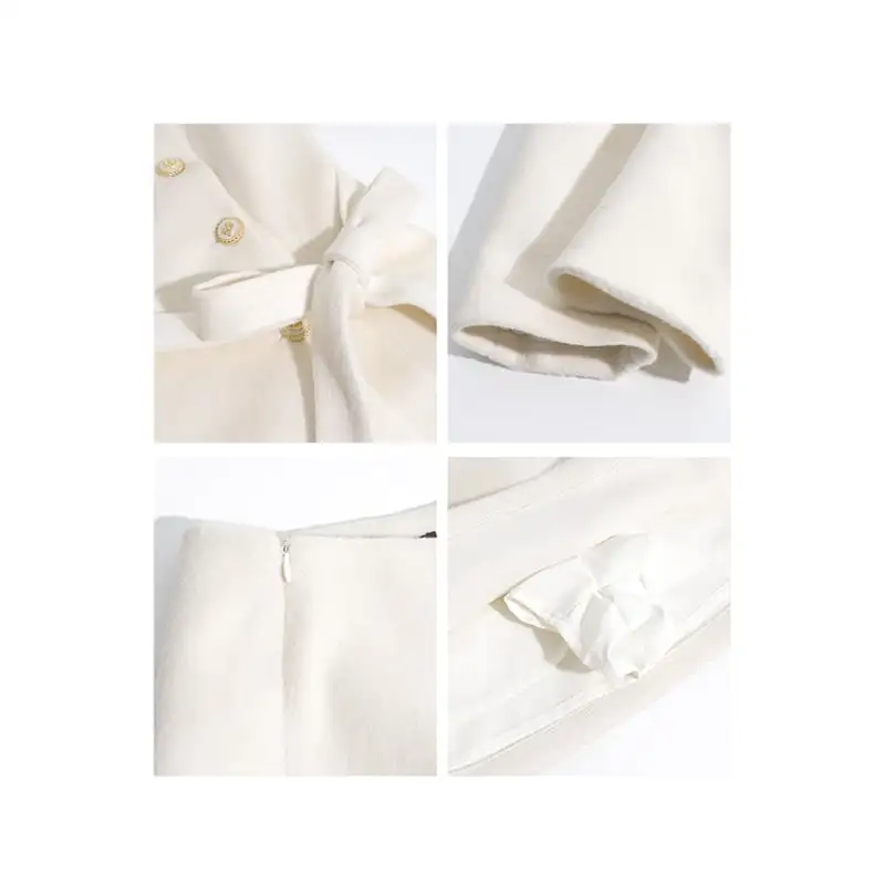 セットアップ トップス+スカート 気質満点 通勤 ライトベージュ