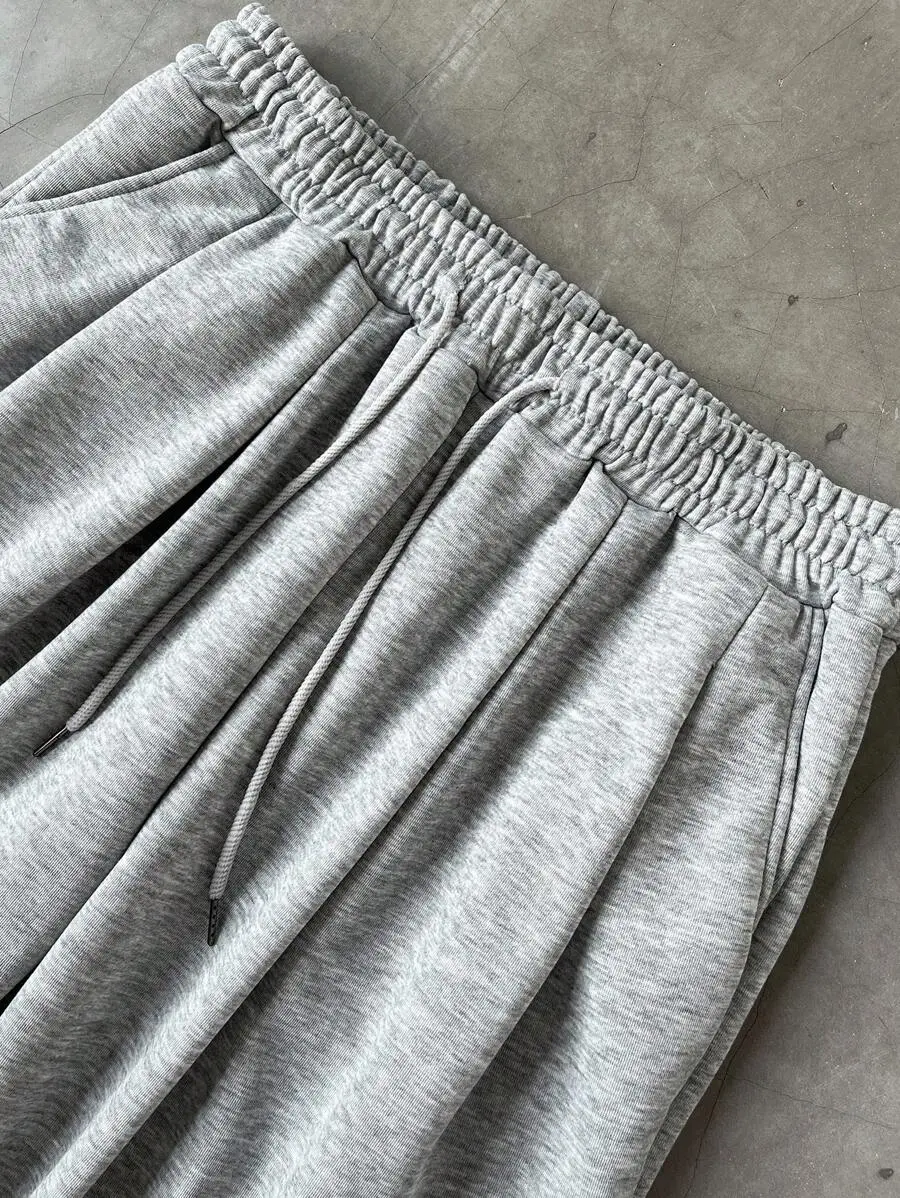 オーバーサイズ ポケット付き グレー メンズ パーカー セット