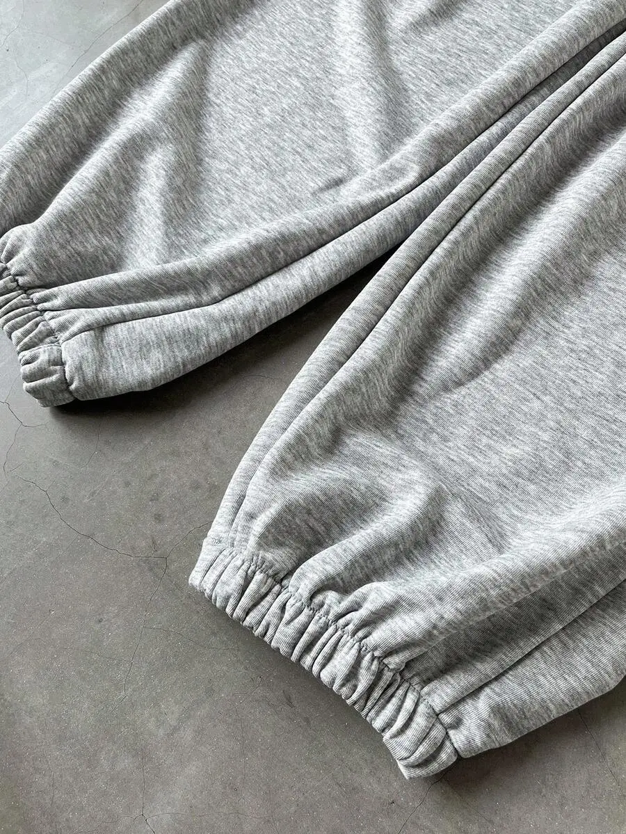 オーバーサイズ ポケット付き グレー メンズ パーカー セット