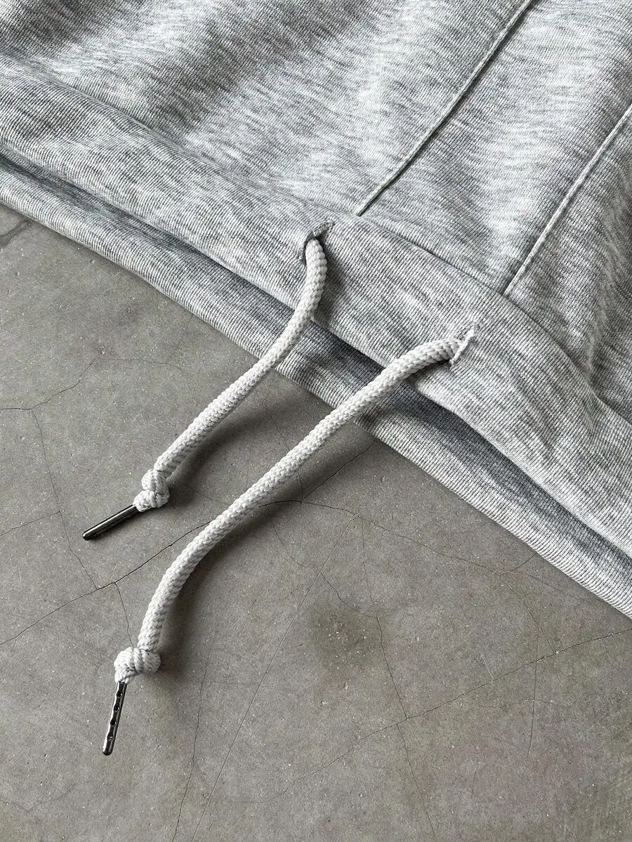 オーバーサイズ ポケット付き グレー メンズ パーカー セット