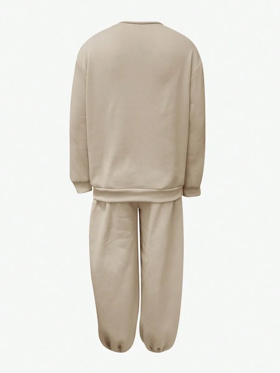 メンズ 無地 スウェットシャツ  スウェットパンツ  セット カジュアル