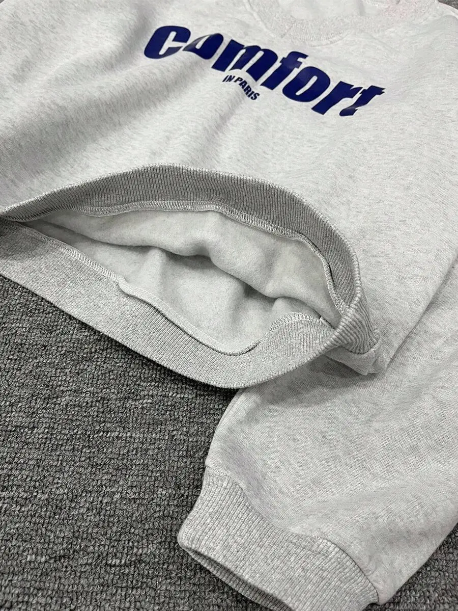 メンズ カジュアル Vネック ロング スリーブ スウェットシャツ スポーツパンツ セット