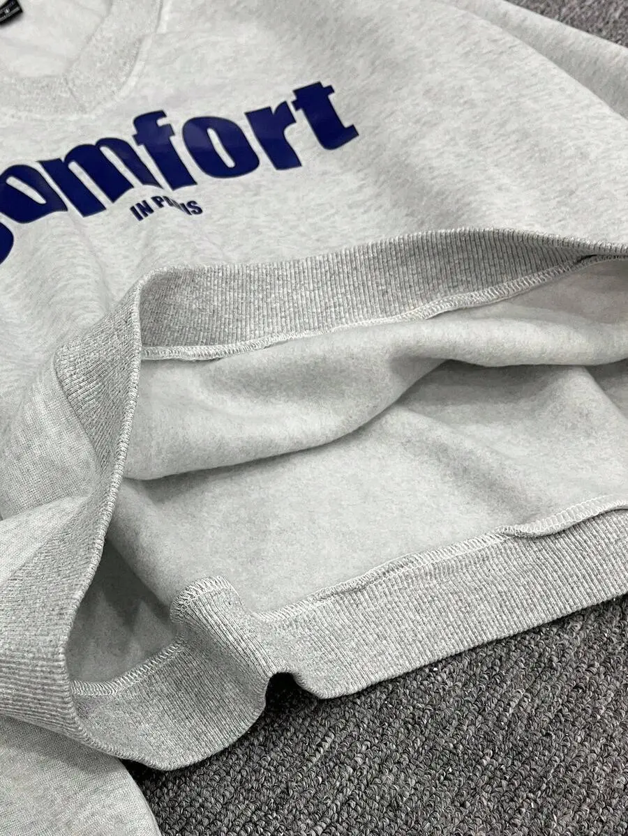 メンズ カジュアル Vネック ロング スリーブ スウェットシャツ スポーツパンツ セット