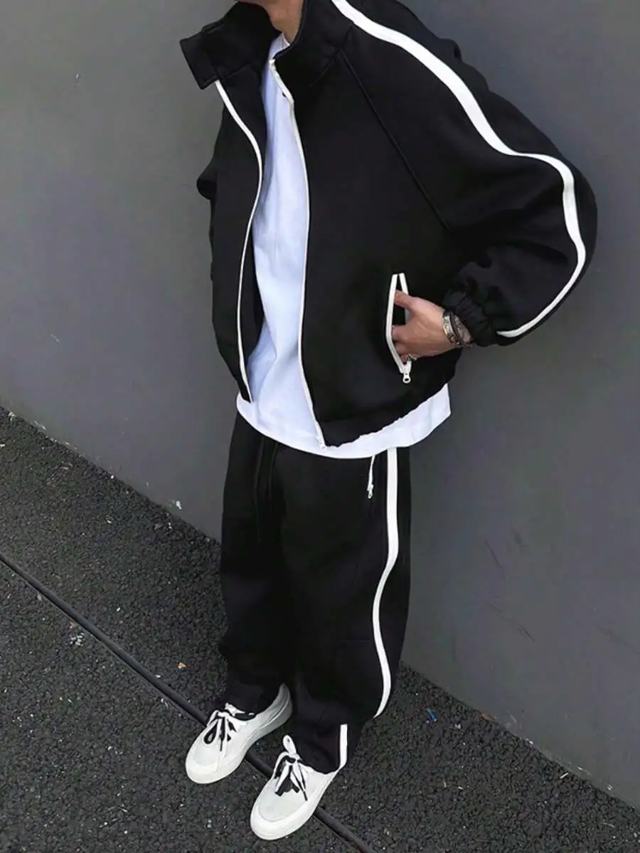 メンズ ジップアップ ジャケット スウェットパンツ セット