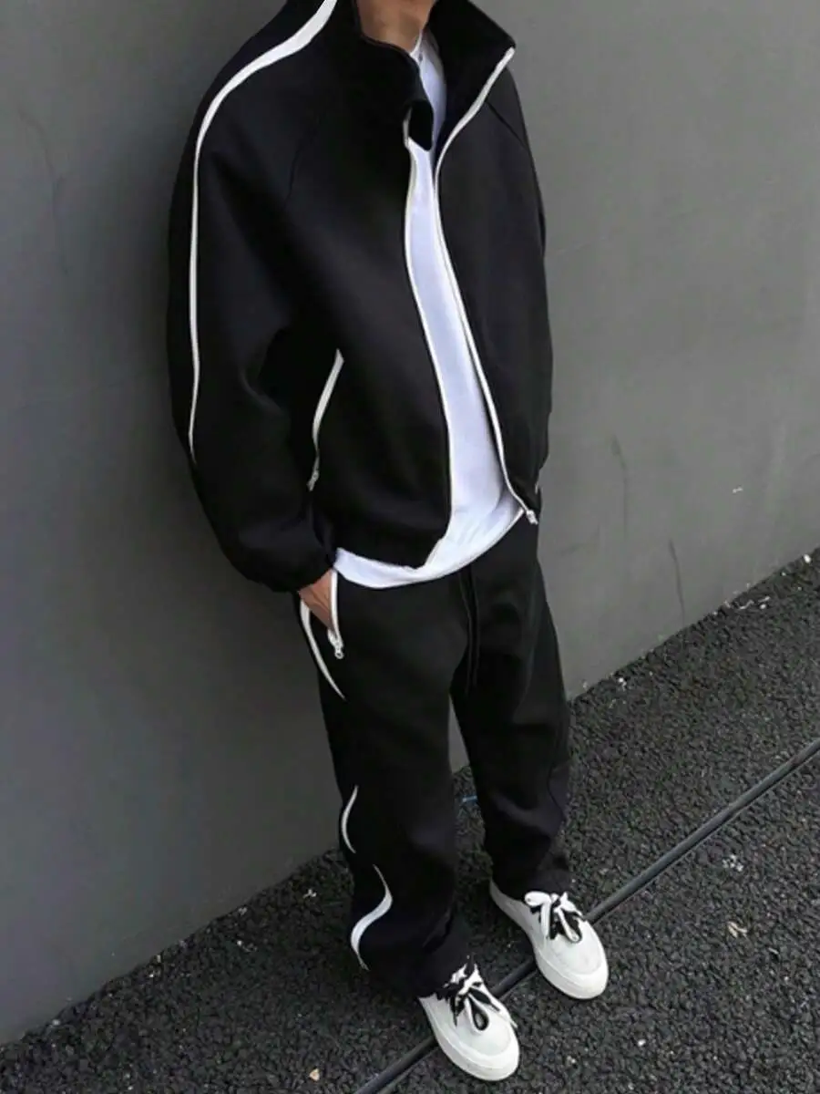 メンズ ジップアップ ジャケット スウェットパンツ セット