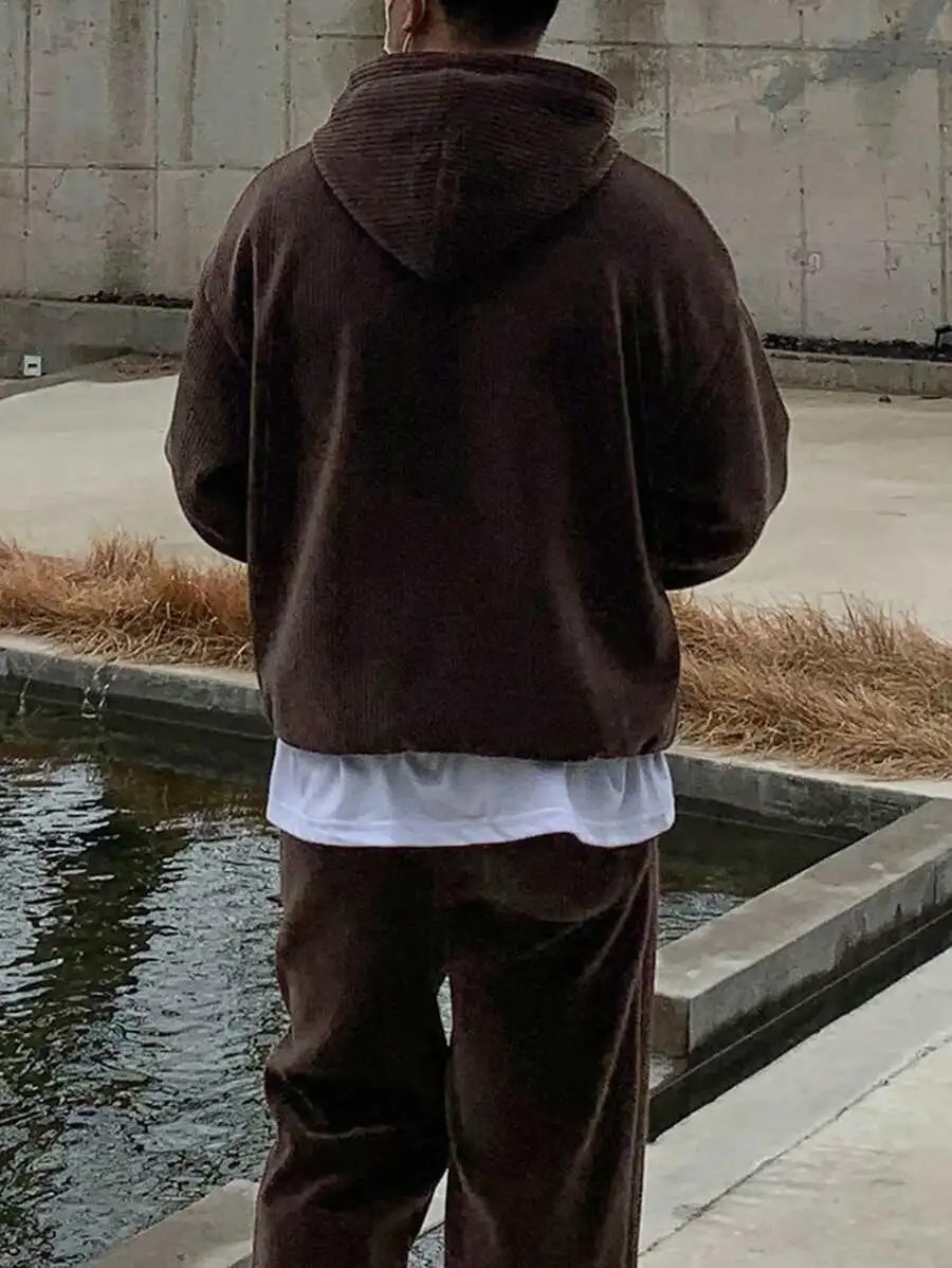 無地 長袖 パーカー スウェットパンツ カジュアル 二点セット