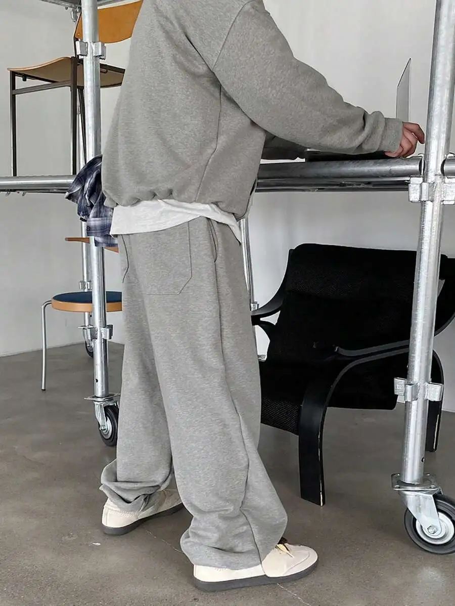 グレー レターグラフィック フリースパーカー  裏起毛 セット