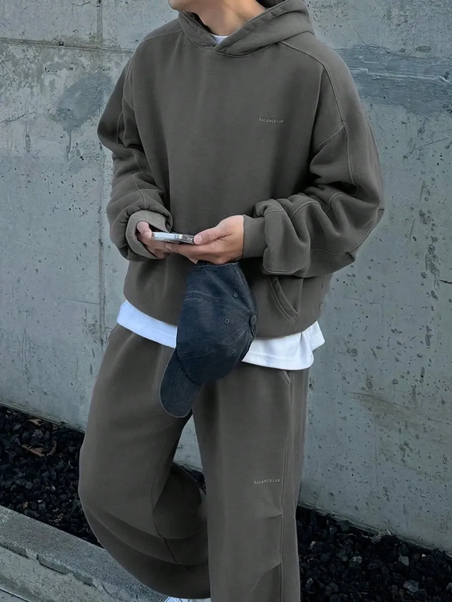 ルーズ メンズ  裏地付き パーカー セット