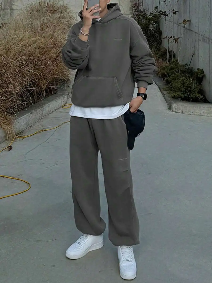 ルーズ メンズ  裏地付き パーカー セット