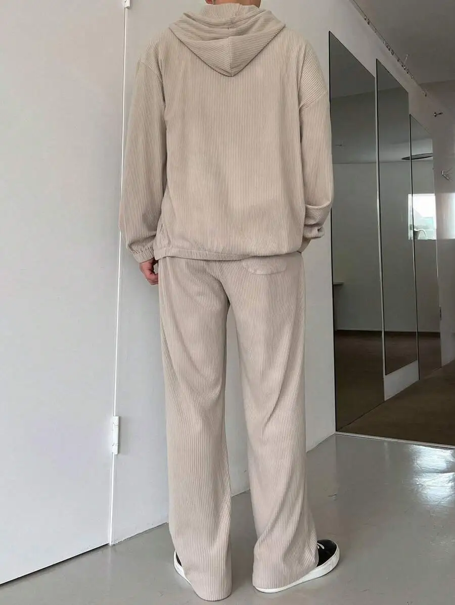 無地 パーカー トラックスーツ ドローストリング セット