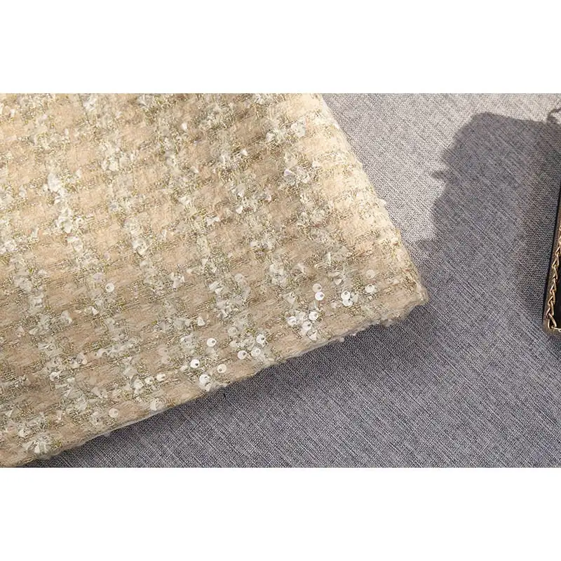 ボトムス スカート 3色展開 ミニスカート ツイード ハイウエスト スパンコール