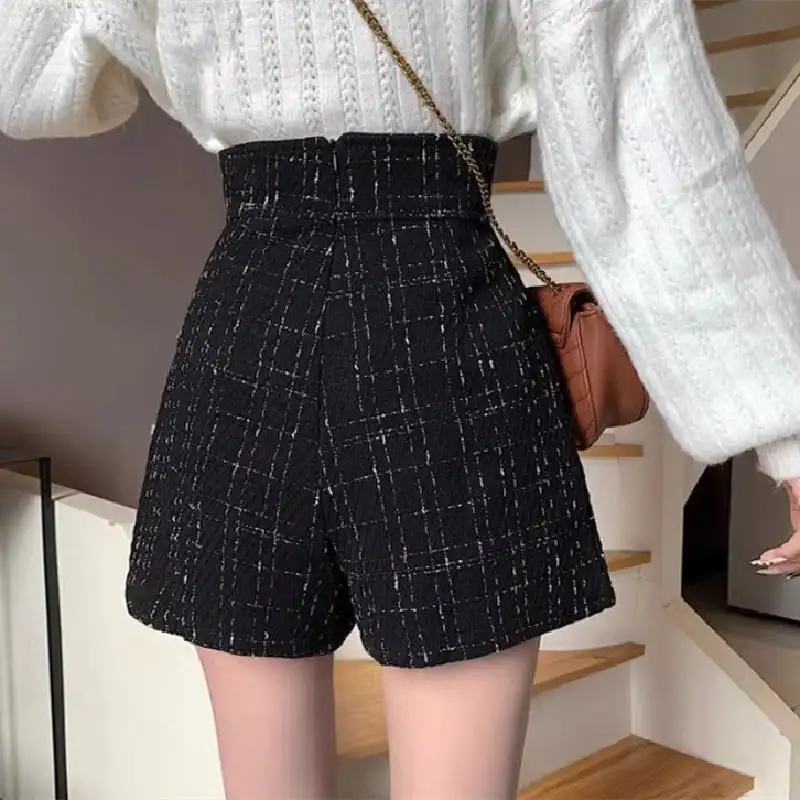 ボトムス スカート 2色展開 ミニ丈 ツイード デザイン感 大きいサイズ