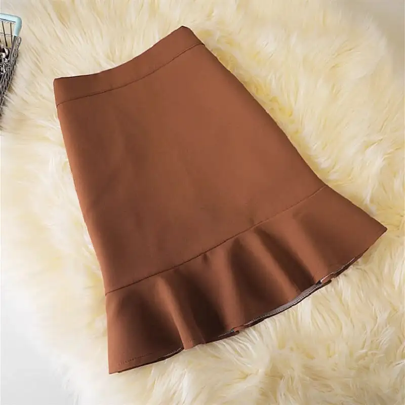 ボトムス スカート 4色展開 ミニスカート ペプラム