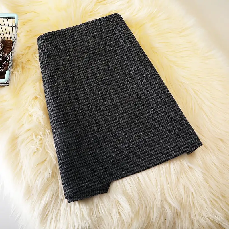 ボトムス スカート 2色展開 ミニスカート ツイード 千鳥格子柄 不規則