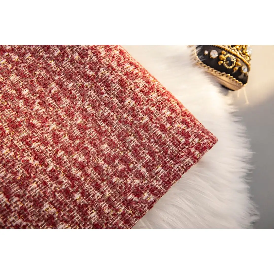 ボトムス スカート ミニスカート 大きいサイズ 気質 ツイード