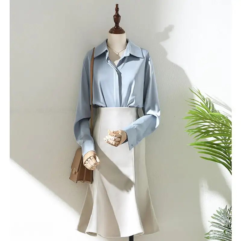 ボトムス スカート 2色展開 フィッシュテール 気質満点 通勤