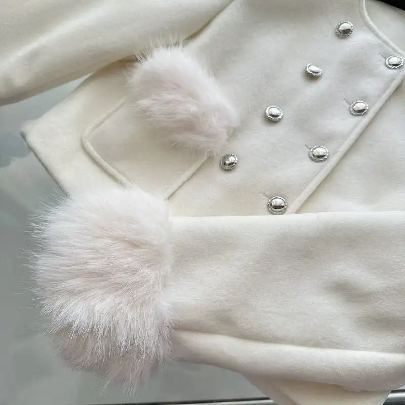 セットアップ ジャケット+スカート スウィート 綿入れ ダブルブレスト