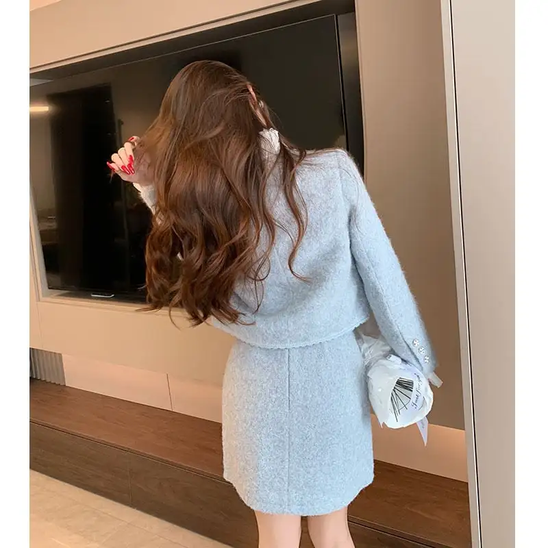 セットアップ ジャケット+スカート 長袖 気質溢れる