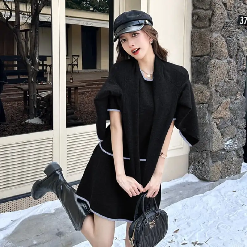 セットアップ 3点セット ニット 2色展開 シンプル