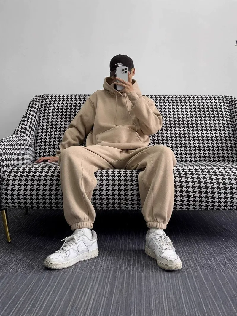 セットアップ シンプル ルーズ カジュアル トレーナー＋長ズボン