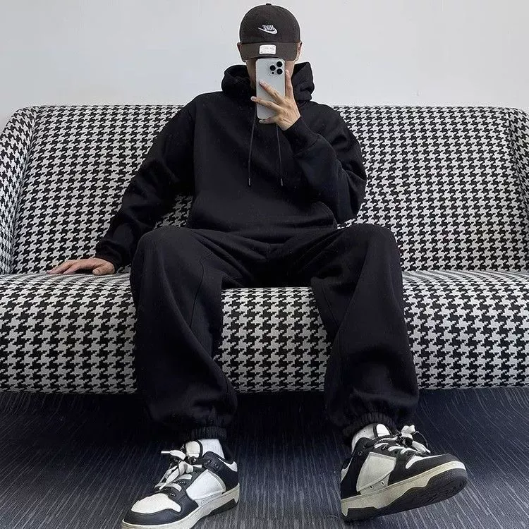 セットアップ シンプル ルーズ カジュアル トレーナー＋長ズボン