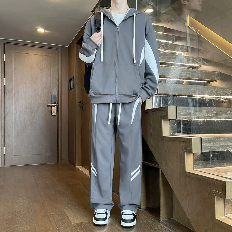 セットアップ トレンド カジュアル ルーズ シンプル アウター カジュアルパンツ